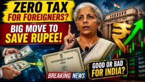 Big Relief for Foreign Investors! Government May Scrap Capital Gains Tax on Bonds to Save the Rupee