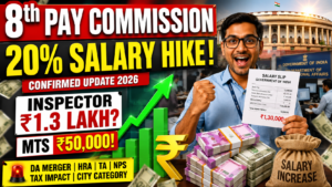 8th Pay Commission 2026: Central Government Employees May Get 20% Salary Hike! Full Salary Calculation, Fitment Factor, HRA & Tax Impact Explained